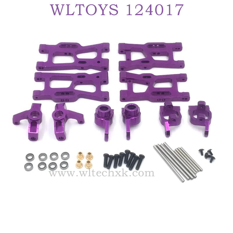 Upgrade Part of WLTOYS 124017 RC Car Swing Arm and Wheel Seat purple
