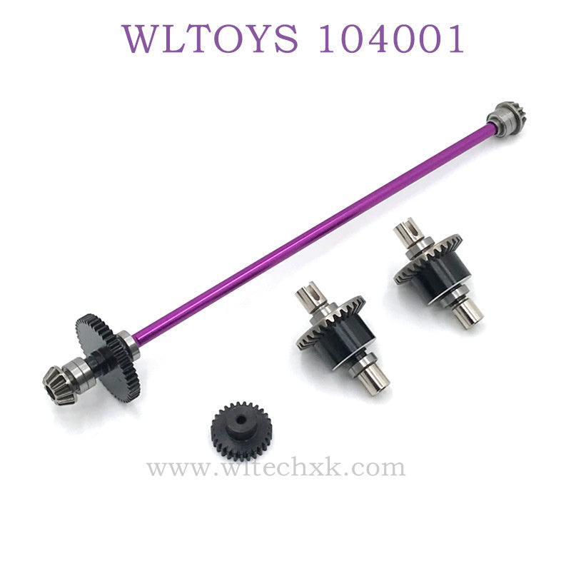 WLTOYS 124016 RC Car Upgrade parts Differential Assembly purple
