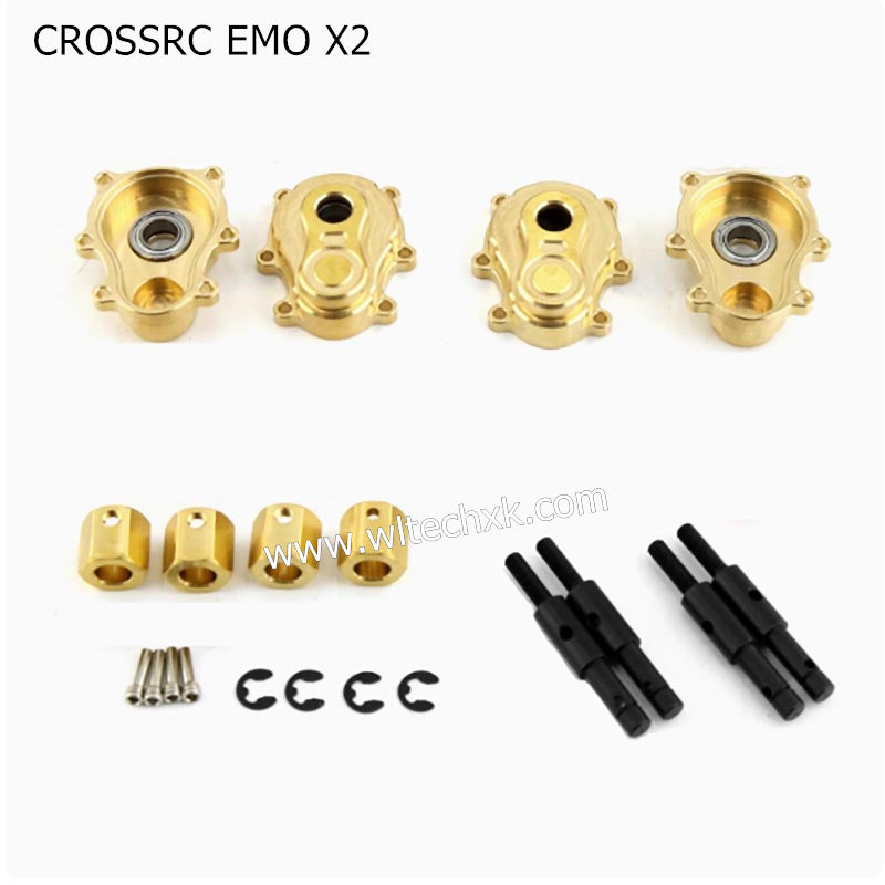 CROSSRC EMO X2 Parts Thickened Output Shaft + Bridge Cover Set