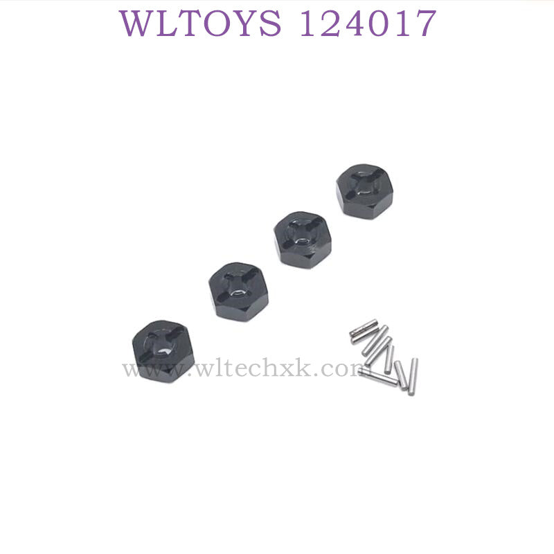 Upgrade Part of WLTOYS 124017 RC Car Hex Nut black