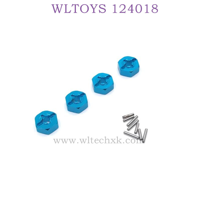 WLTOYS 124018 RC Car Upgrade parts Hex Nut blue