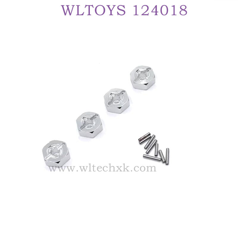 WLTOYS 124018 RC Car Upgrade parts Hex Nut silver