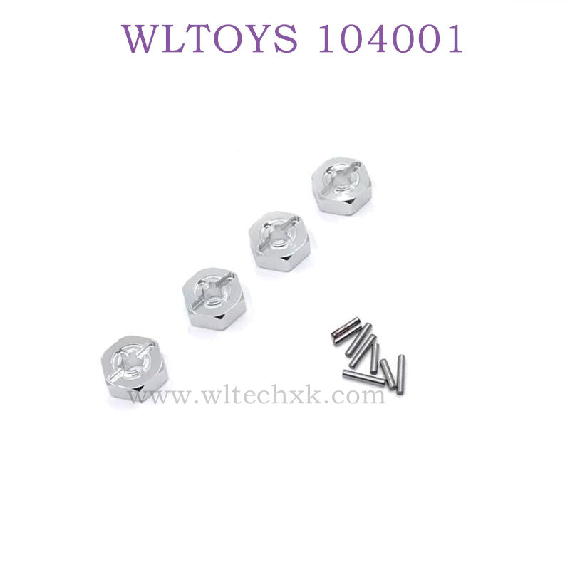 WLTOYS 124016 RC Car Upgrade parts Hex Nut silver