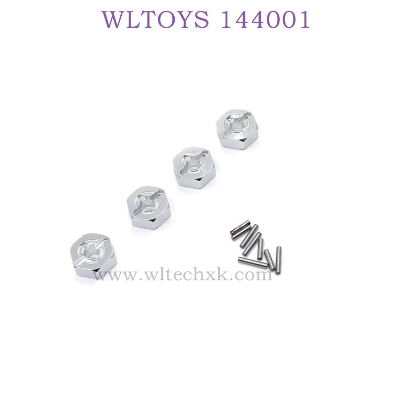 WLTOYS 144001 1/14 RC Car Upgrade parts Hex Nut silver