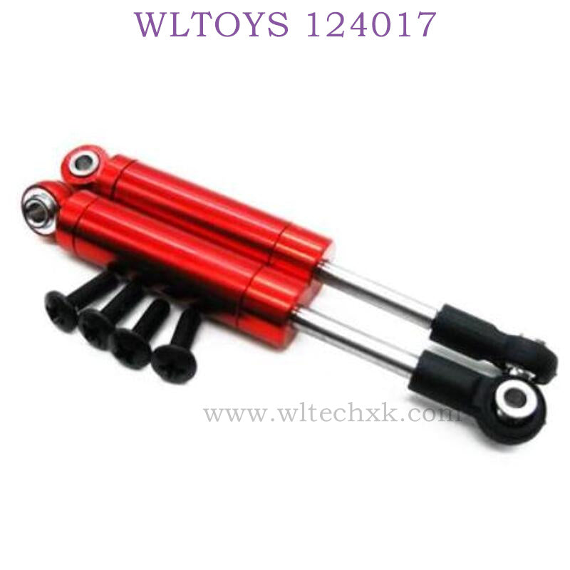 Upgrade Part of WLTOYS 124017 RC Car Shock Absorber red