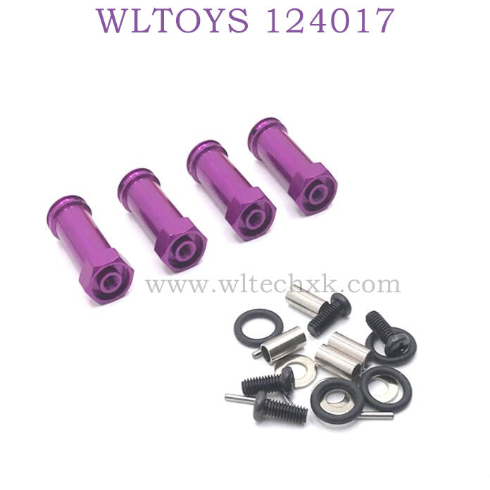 Upgrade Part of WLTOYS 124017 RC Car Extended Adapter purple