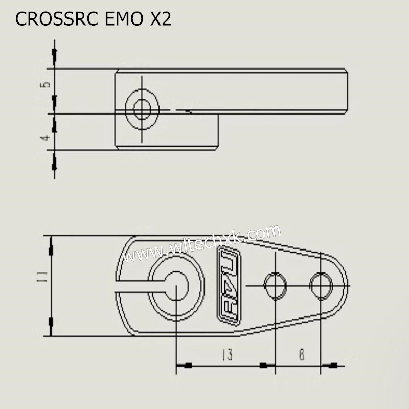 CROSSRC EMO X2 Parts 25T Standard Servo Arm Aluminum Alloy 7075 T6