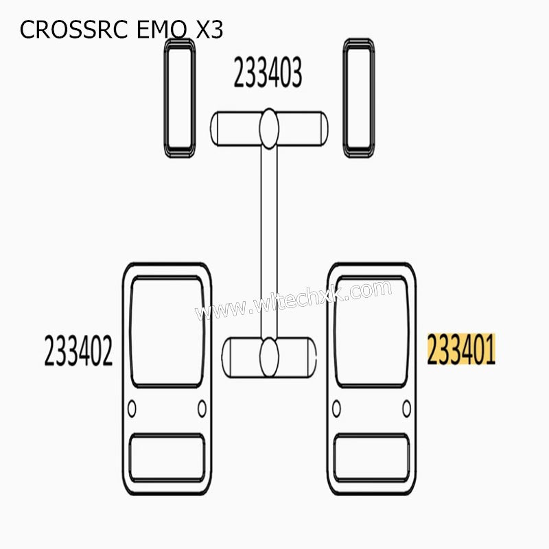 CROSSRC EMO X3 Parts Light Panel Set CS-97401197-2