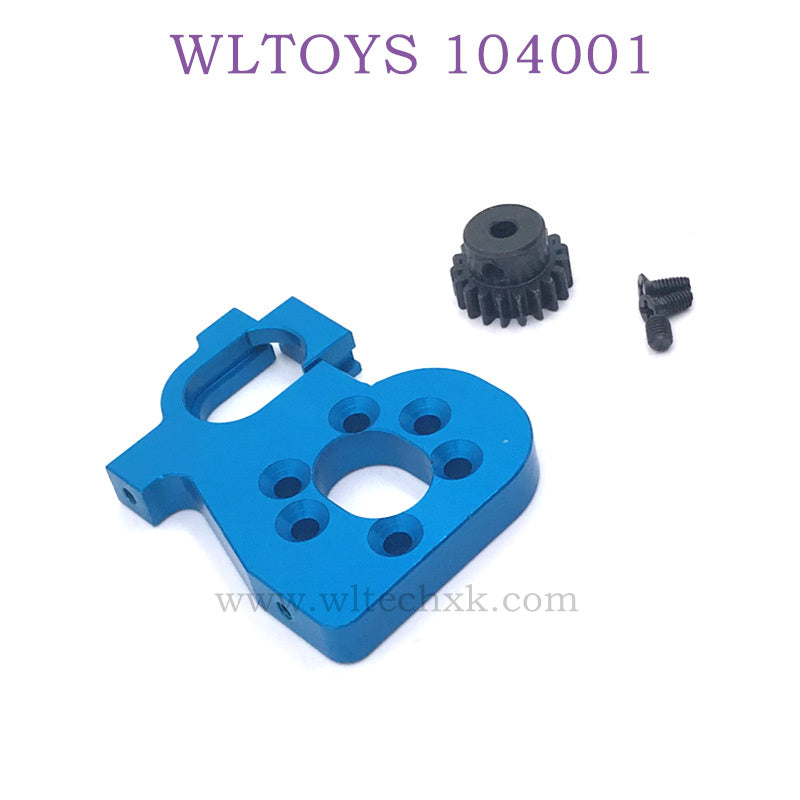 WLTOYS 124016 RC Car Upgrade parts Motor Holder with Gear blue