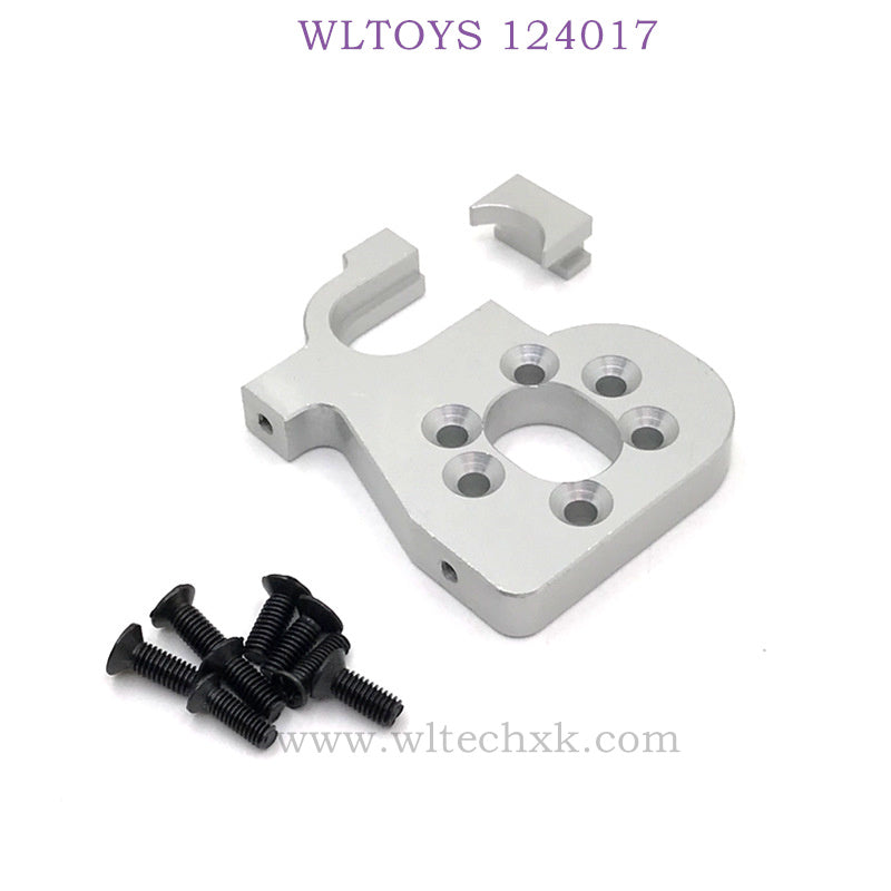 Upgrade Part of WLTOYS 124017 RC Car Motor Holder silver