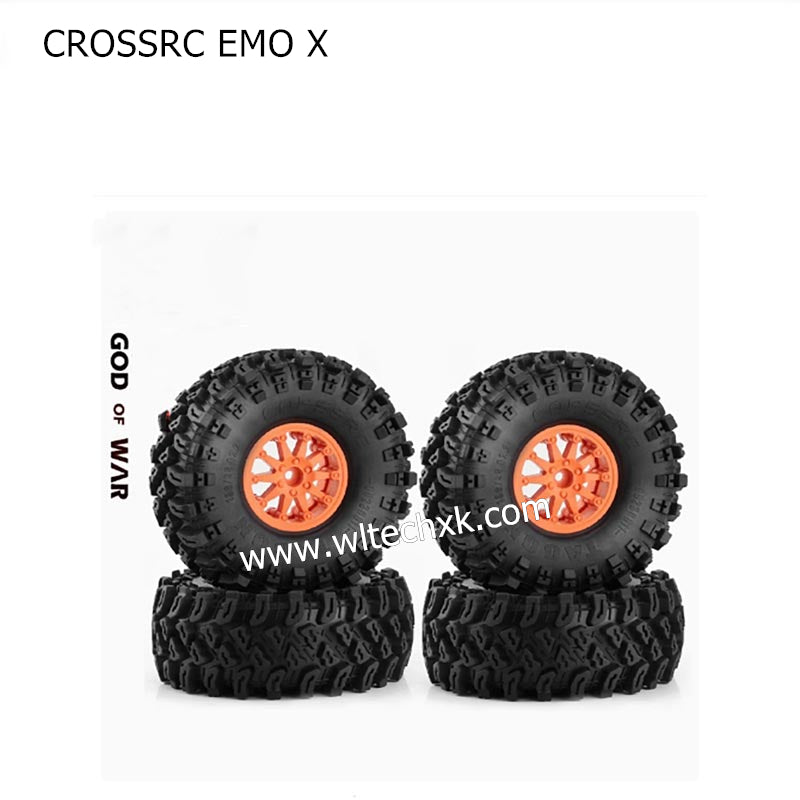 CROSSRC EMO X Parts 2.2 inch Wheels+Tires R151 orange-1
