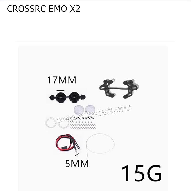 CROSSRC EMO X2 Parts With Antenna Round Spotlight Searchlight 1325-2