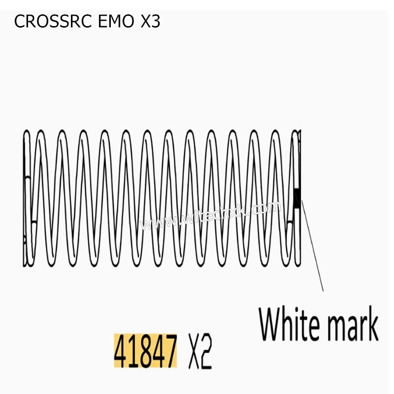 CROSSRC EMO X3 Parts Rear Shock Absorber Spring CS-97401196