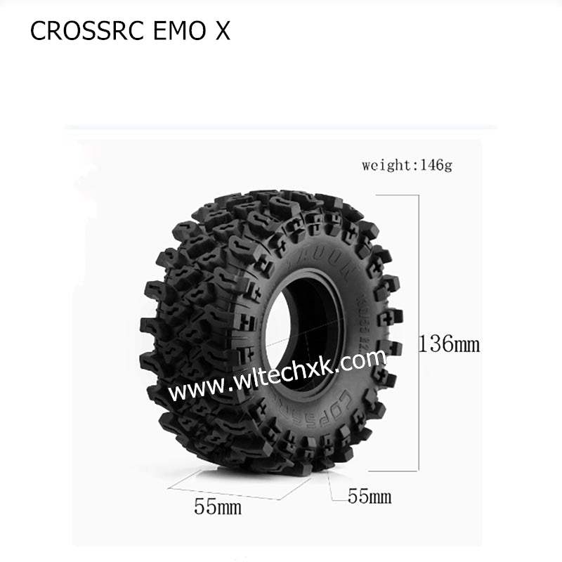 CROSSRC EMO X Parts 2.2 inch Tires Wheel R9-1