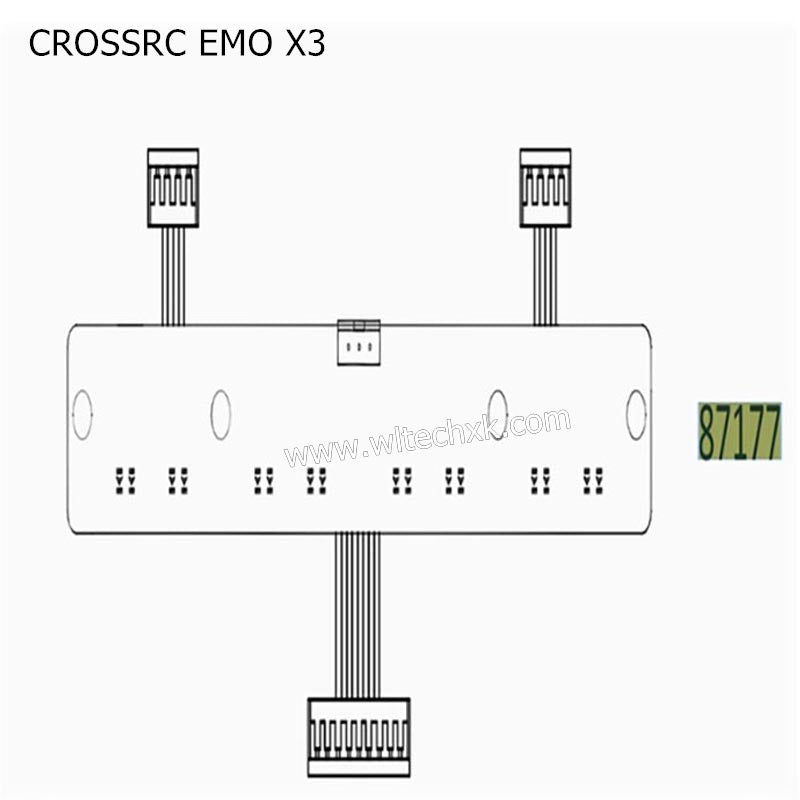 CROSSRC EMO X3 Parts Middle Grille Light Panel CS-97401207