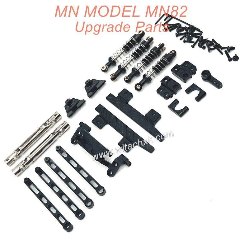 39-MN MODEL MN82 Upgrade Parts Shocks Transmittion Shaft and Connect Rod kit Black