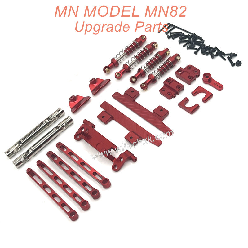 39-MN MODEL MN82 Upgrade Parts Shocks Transmittion Shaft and Connect Rod kit Red
