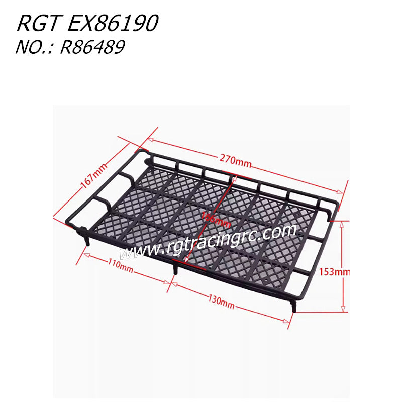 RGT EX86190 RC CAR Parts Plastic Roof Rack R86489