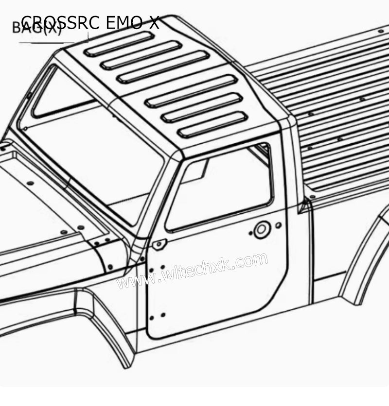 CROSSRC EMO X Parts Blue Shell Assembly CS-97401243-1