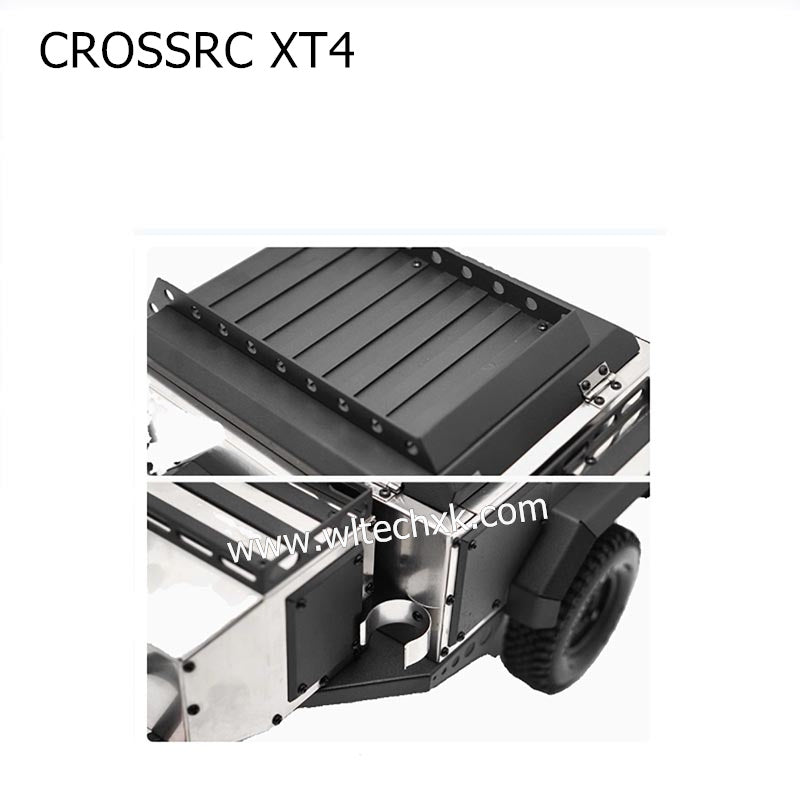 CROSSRC XT4 Parts Metal Climbing Car Trailer-4