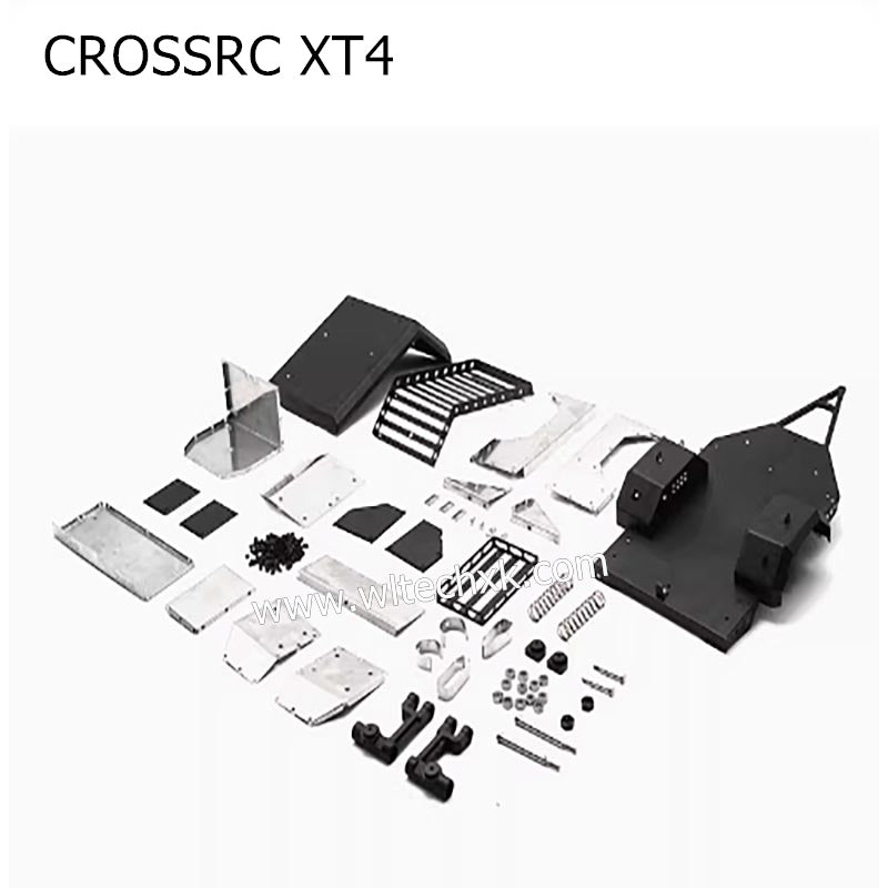 CROSSRC XT4 Parts Metal Climbing Car Trailer-5