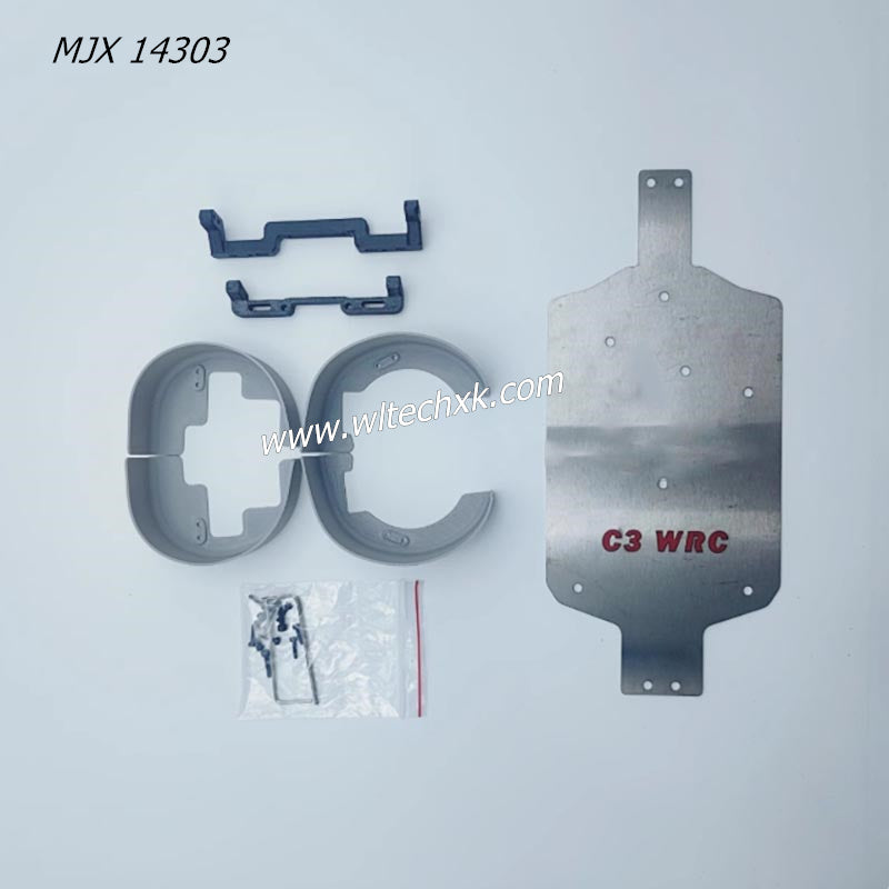 MJX Hyper Go 14303 Parts Gray Super Tough Engineering Plastic Fender+Armor Kit