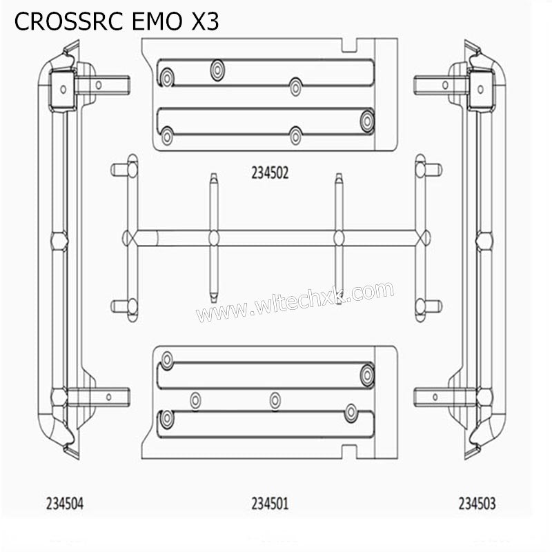 CROSSRC EMO X3 Parts Side Pedal CS-97401205