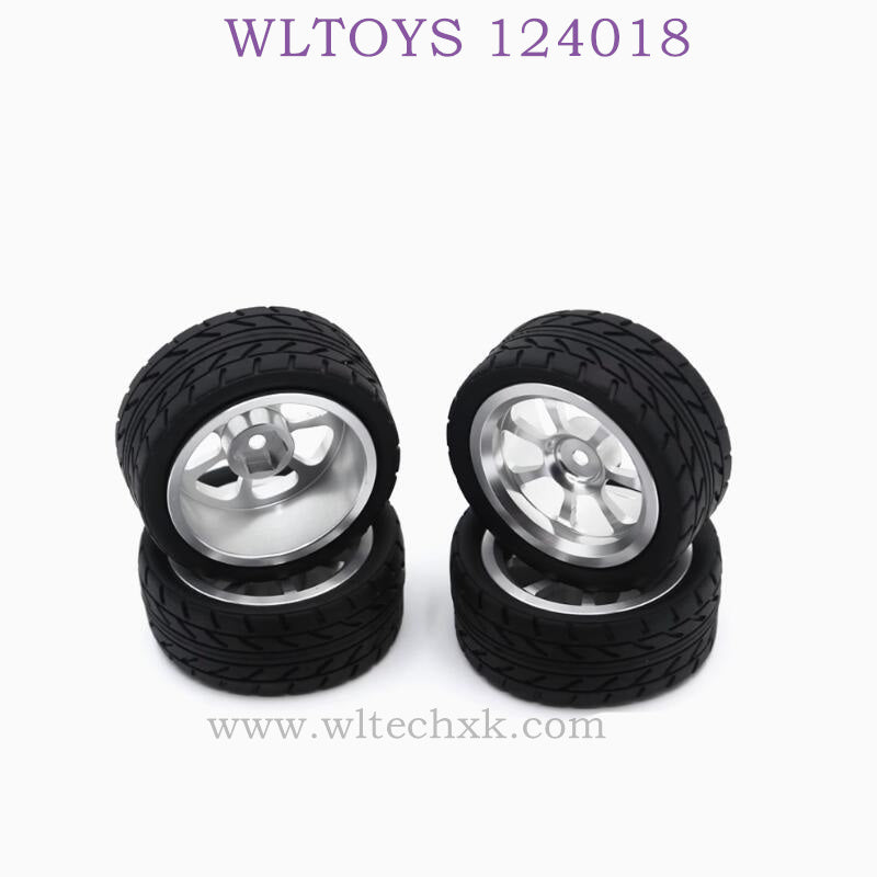WLTOYS 124018 RC Car Upgrade parts Wheel Metal Hub silver