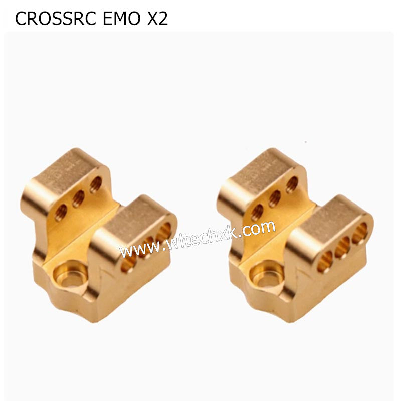 CROSSRC EMO X2 Parts Front and Rear Axle Upgrade Brass Metal Tie Rod Seat Shock Absorber Base-2