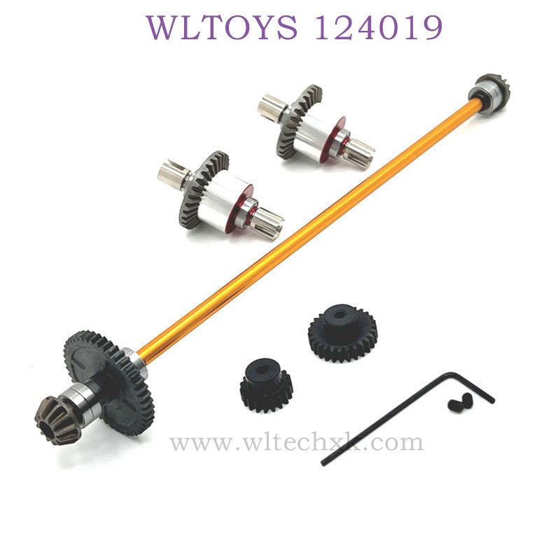 WLTOYS 124019 1/12 RC Car Upgrade differential Gear and Big Gear gold