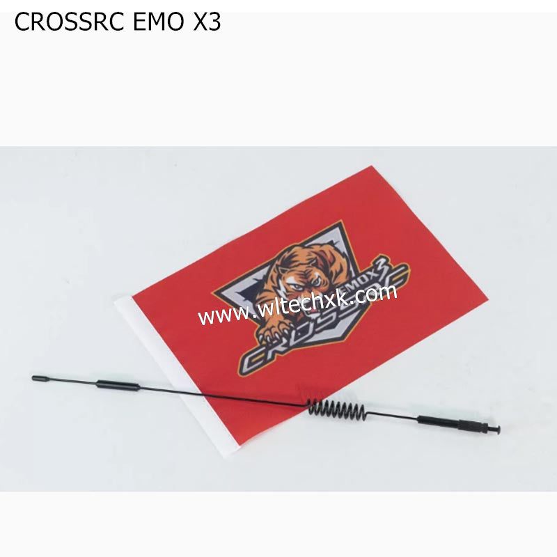CROSSRC EMO X3 Parts Flag and Flagpole red