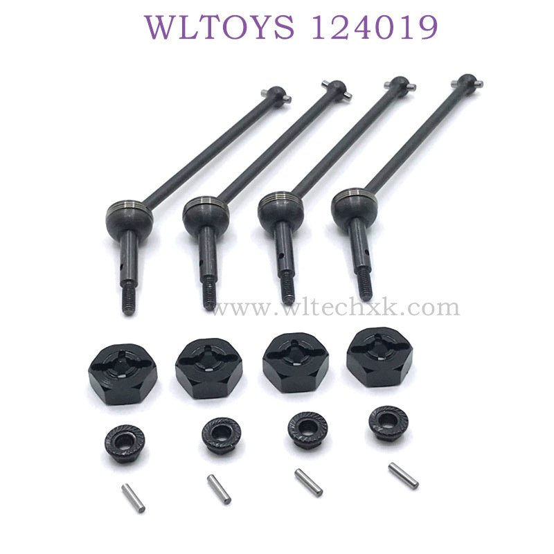 WLTOYS 124019 1/12 RC Car Upgrade CVD Bone Dog Shaft black