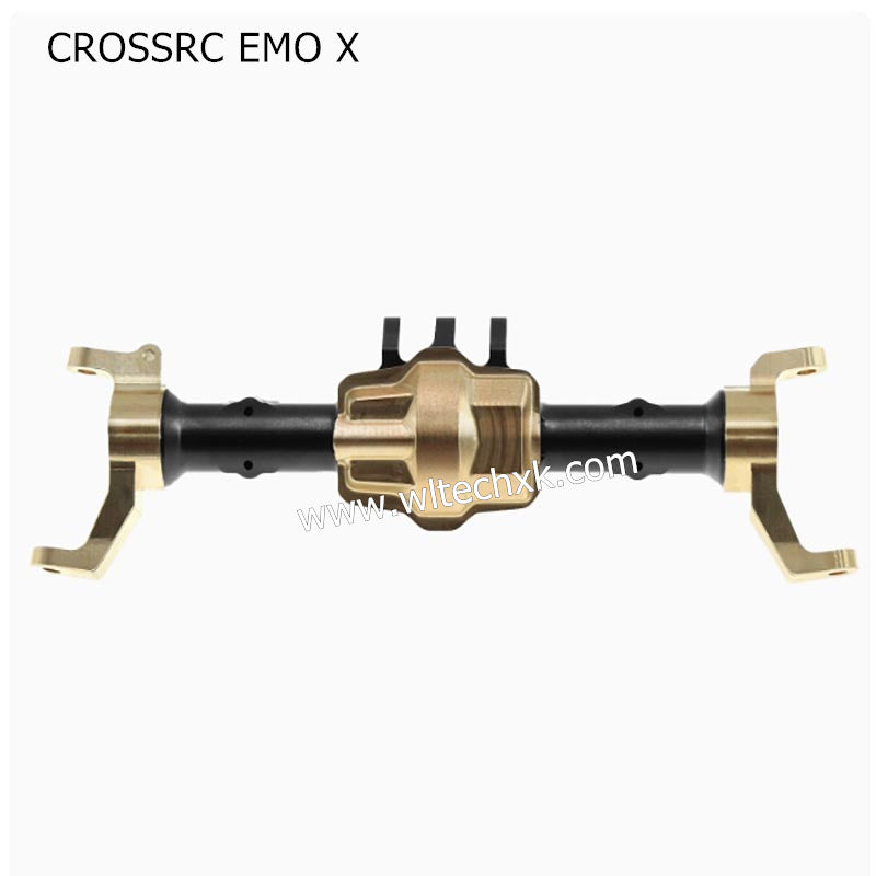 CROSSRC EMO X Parts Black Front Axle + Bridge Cover + Tie Rod Seat + C Seat