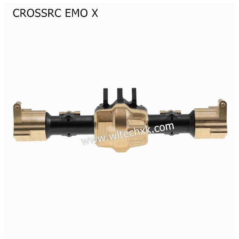 CROSSRC EMO X Parts Black Rear Axle + Bridge Cover + Tie Rod Seat + C Seat