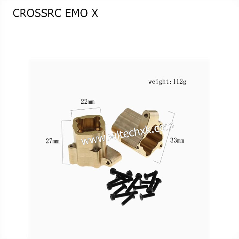 CROSSRC EMO X Parts Upgrade Brass Accessories Rear Axle Cup Rear C Seat-1