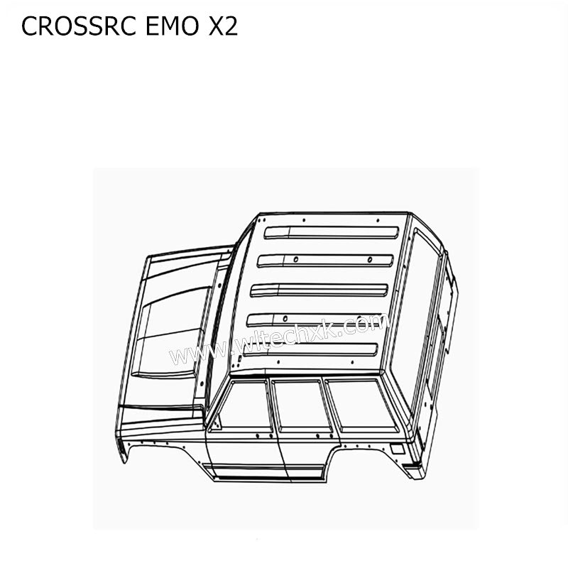 CROSSRC EMO X2 Parts Single Transparent Shell CS-97401169-1