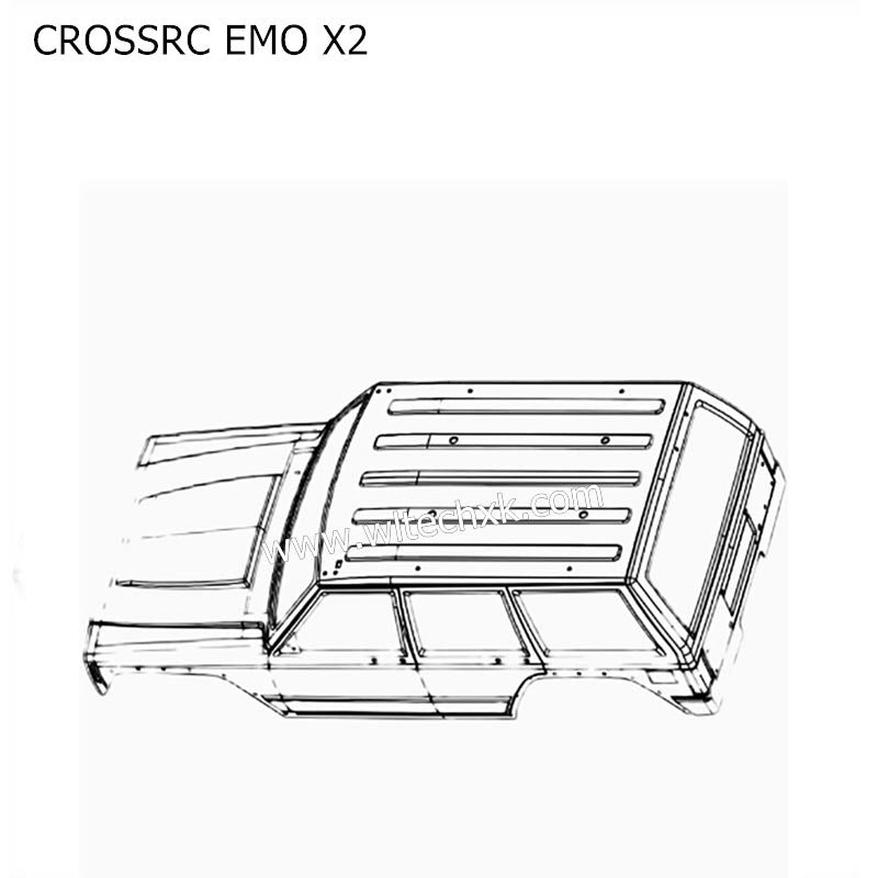 CROSSRC EMO X2 Parts Single Transparent Shell CS-97401169-2