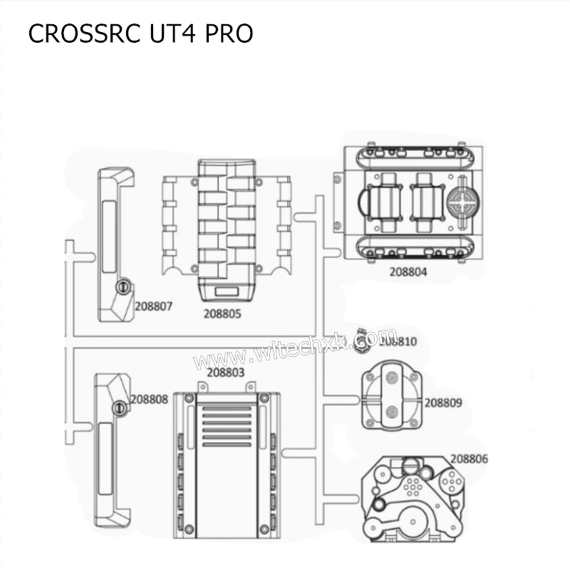 CROSSRC UT4 PRO Parts Transmission Housing CS-97400815