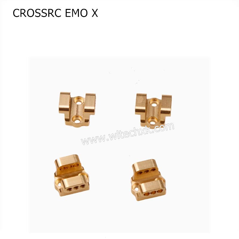 CROSSRC EMO X Parts Front and Rear Axle Upgrade Brass Metal Tie Rod Seat Shock Absorber Base-1