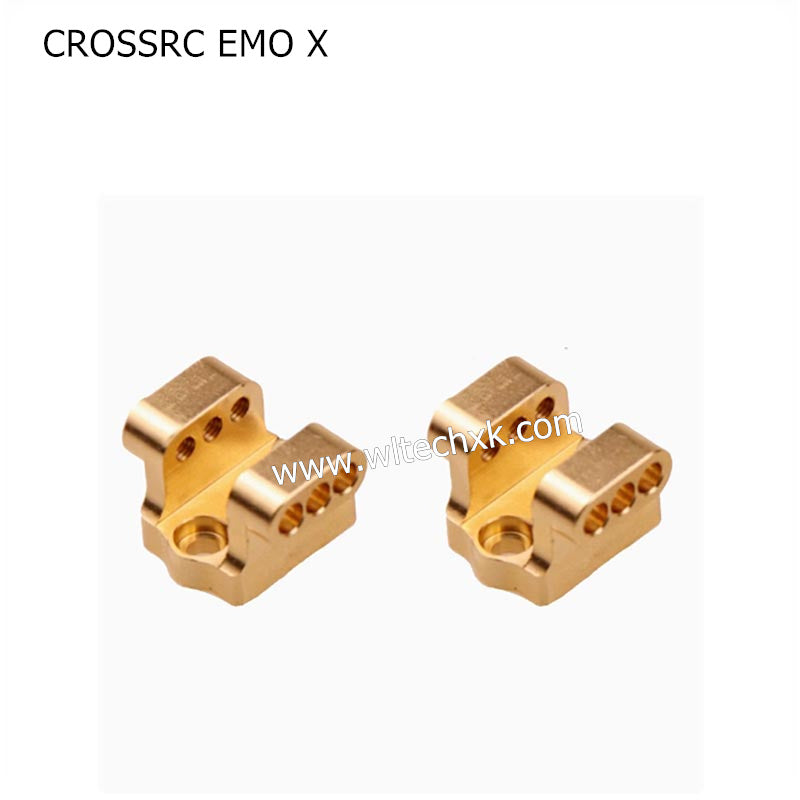 CROSSRC EMO X Parts Front and Rear Axle Upgrade Brass Metal Tie Rod Seat Shock Absorber Base-4