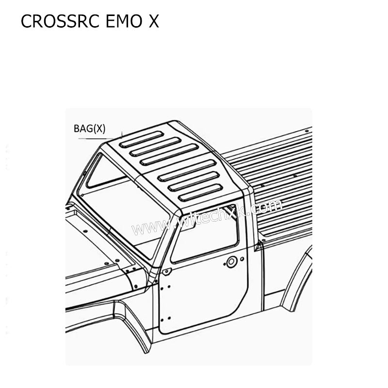 CROSSRC EMO X Parts Silver Shell Assembly CS-97401242-1