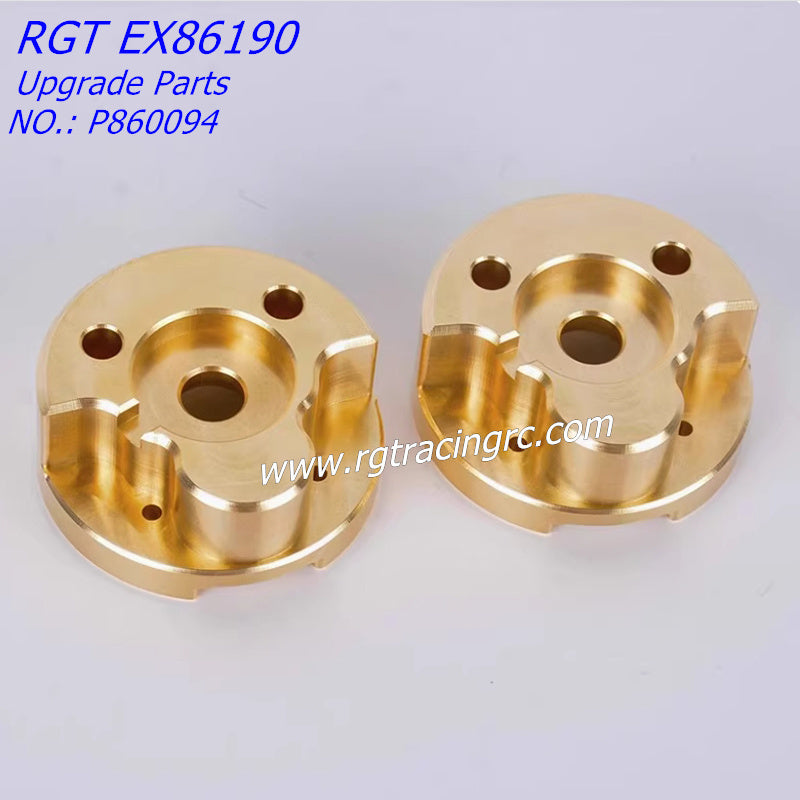 RGT EX86190 Upgrade Parts Front Steering Brass Counterweight L/R P860094-3