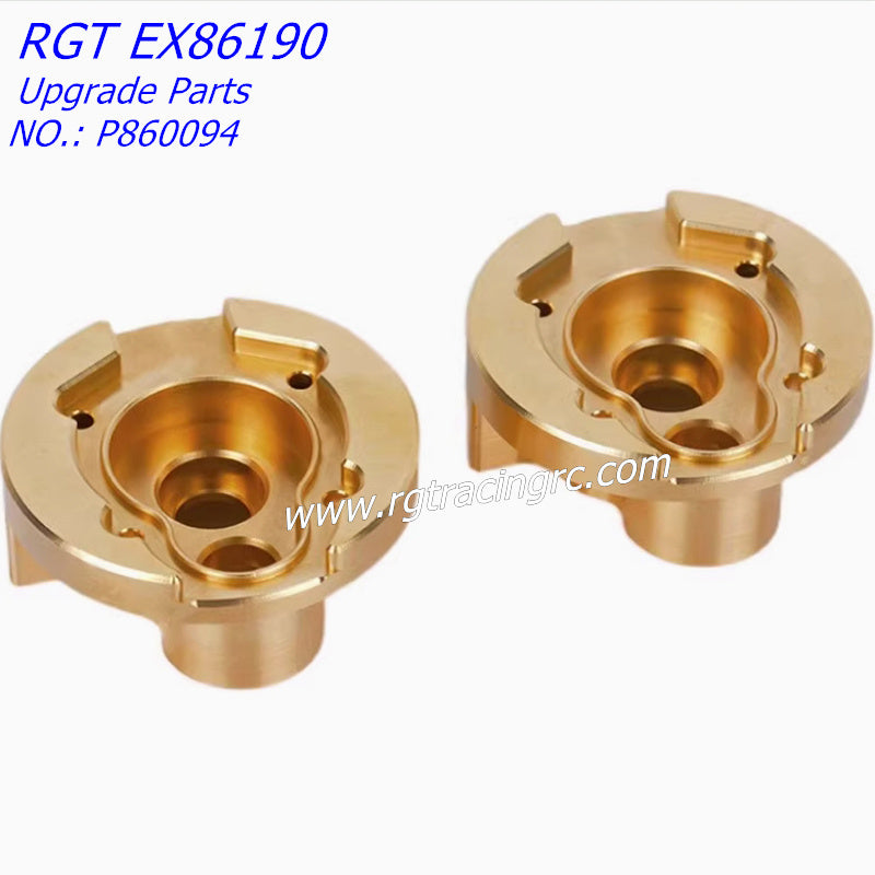 RGT EX86190 Upgrade Parts Front Steering Brass Counterweight L/R P860094-4