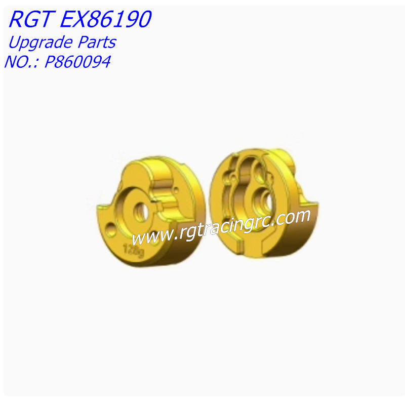 RGT EX86190 Upgrade Parts Front Steering Brass Counterweight L/R P860094-5