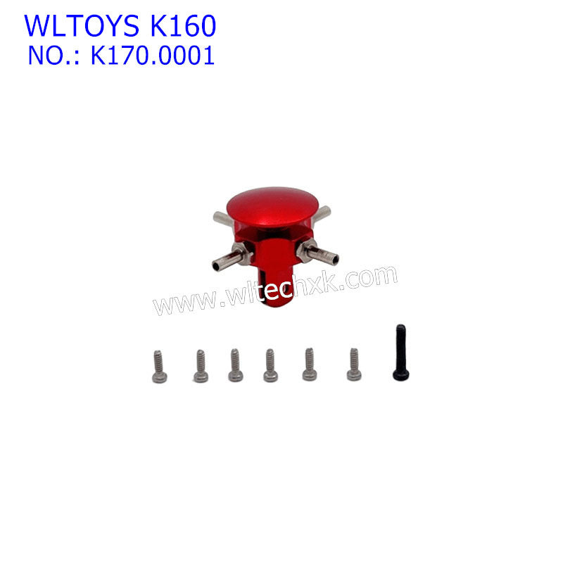 WLTOYS K160 RC Helicopter Upgrade Parts Swivel Head Kit 6061 K170.0001 RED