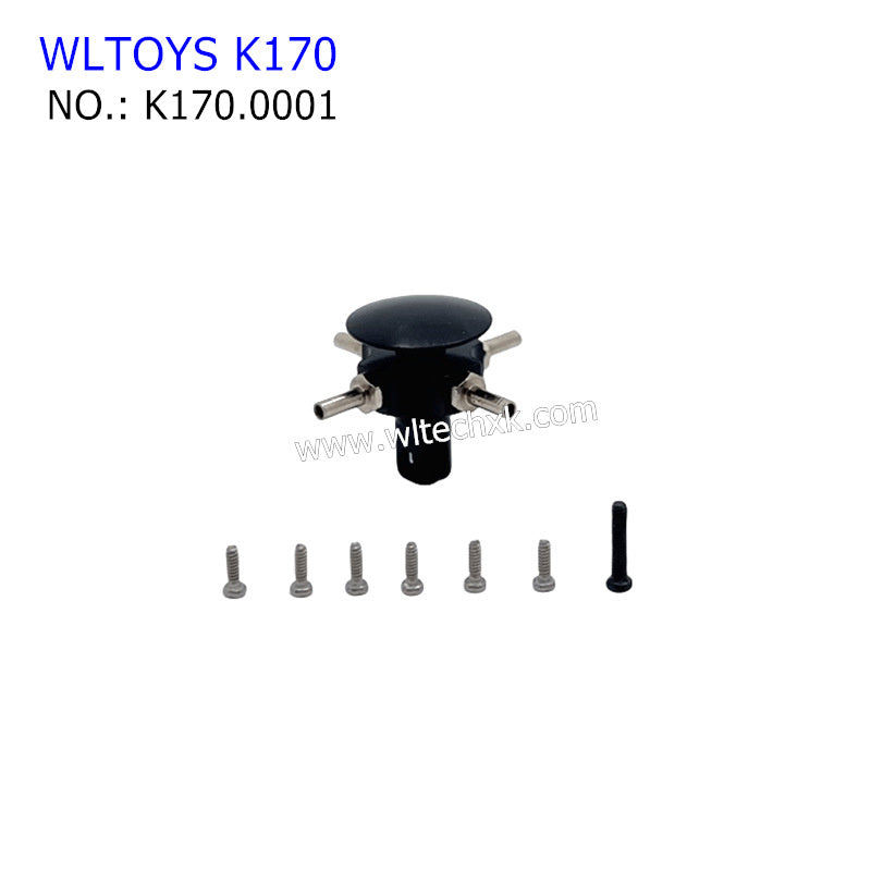 WLTOYS K170 RC Helicopter Upgrade Parts Rotor Head 6061 Aluminium K170.0001 BLACK