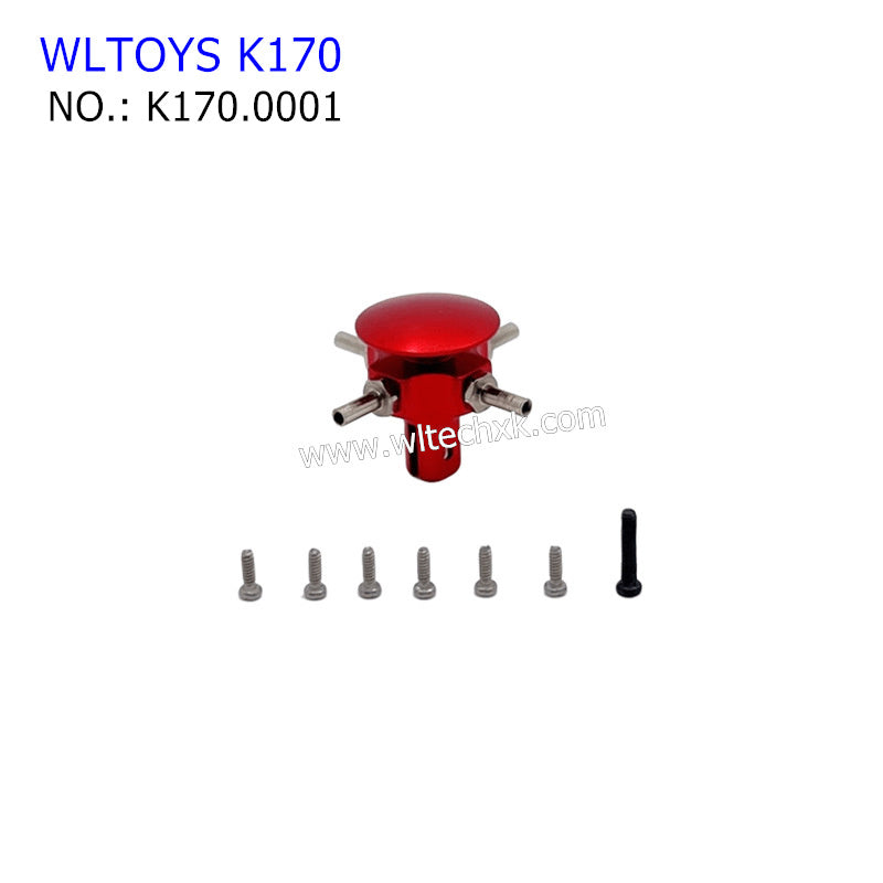 WLTOYS K170 RC Helicopter Upgrade Parts Rotor Head 6061 Aluminium K170.0001 RED