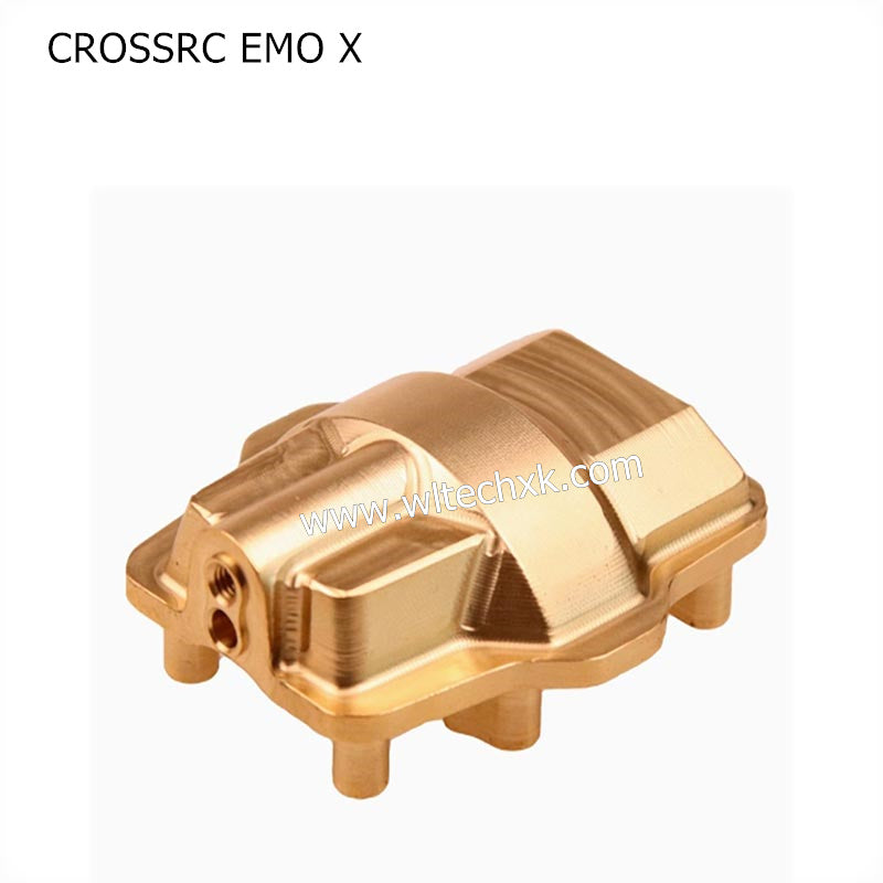 CROSSRC EMO X Parts Front and Rear Axle Bridge Cover Upgrade Brass Metal Bridge Cover-2