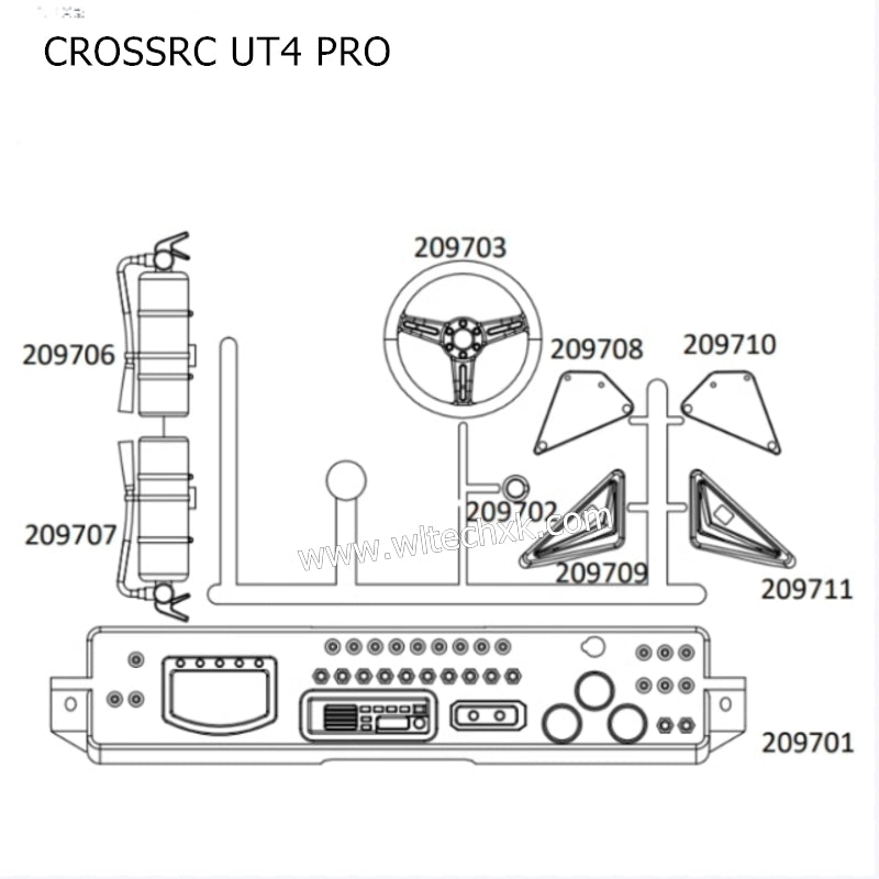 CROSSRC UT4 PRO Parts Cab Simulation Assembly CS-97400818