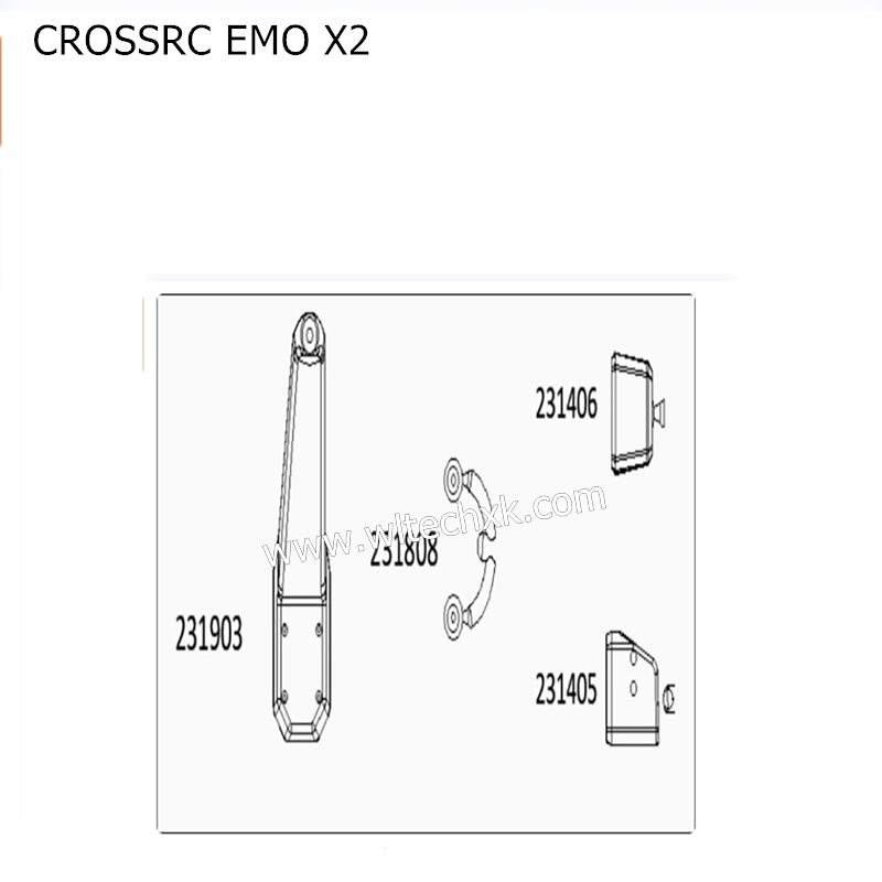 CROSSRC EMO X2 Parts Wading Hose CS-97401148-1